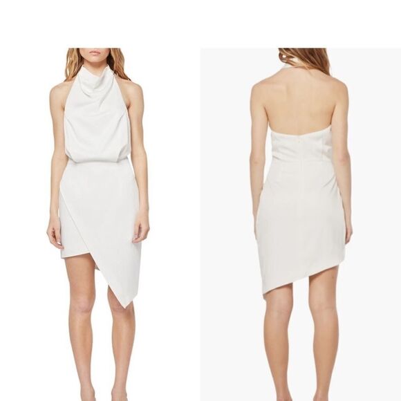 Elliat & Revolve Ivory Camo Blouson Halter Dress XL NWT - Picture 4 of 9